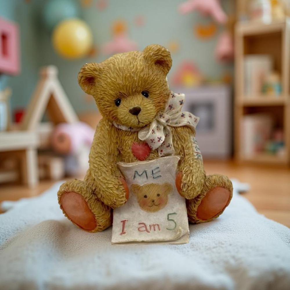 Cherished Teddies Vintage 1992 “Color Me Five”
